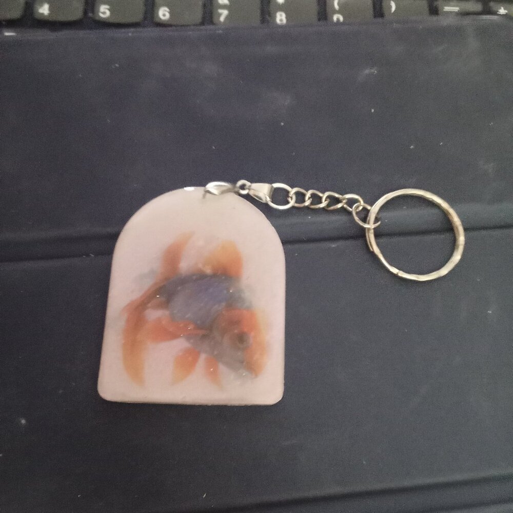 Handmade Goldfish Keychain